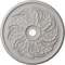 Ekena Millwork Sellek Ceiling Medallion (Fits Canopies up to 9"), Hnd-Painted Ultra Pure White, 42 1/8"OD x 1 7/8"P CM42SKUWF - alternate 1